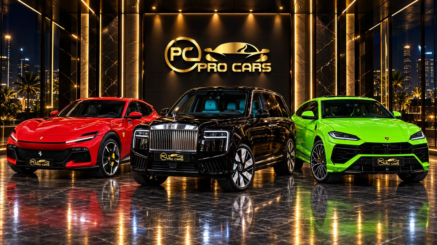 The PRO CARS showroom